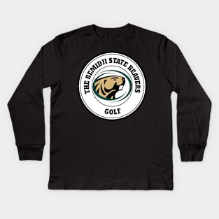 the classic golf team bemidji white background Kids Long Sleeve T-Shirt